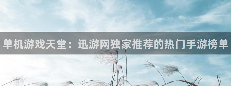 鼎点娱乐4主管：单机游戏天堂：迅游网独家推荐的热门手游榜单
