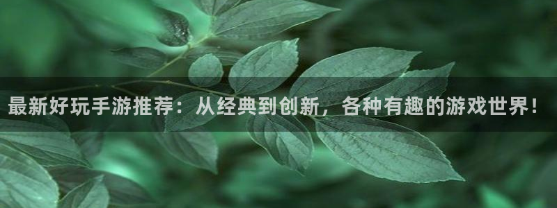 鼎点娱乐平台注册开户：最新好玩手游推荐：从经典到创新，各种有